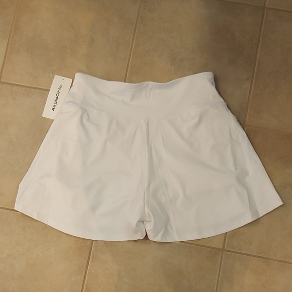 Womens Crossover Athletic Tennis Skort with Pockets: Butterfly High Waisted - Picture 2 of 9